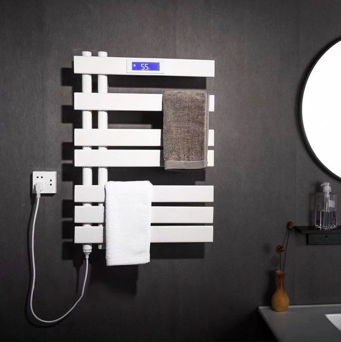 Giàn sấy khăn mặt khăn tắm màu trắng CLM Miken DS801W