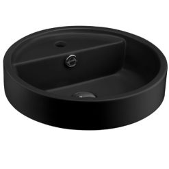 Chậu rửa lavabo đặt bàn màu đen Cotto C00380 MBK