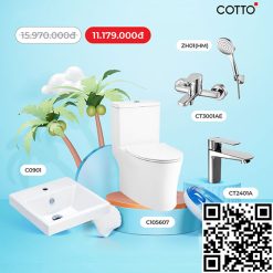 Combo Cotto 5 bộ C11000OS+C0007+CT2174AE+CT3001AE+ZH01(HM)