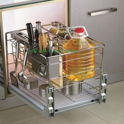 Kệ đựng dao thớt chai lọ inox nan vuông Grob CS-20