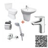 Combo Thiết bị vệ sinh TOTO CS300DT3Y1-LHT300CR-TLS04301V-TBS04302V-DGH104ZR-YH408RV