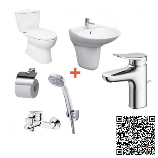 Combo Thiết bị vệ sinh TOTO CS300DT3Y1-LHT300CR-TLS04301V-TBS04302V-DGH104ZR-YH408RV