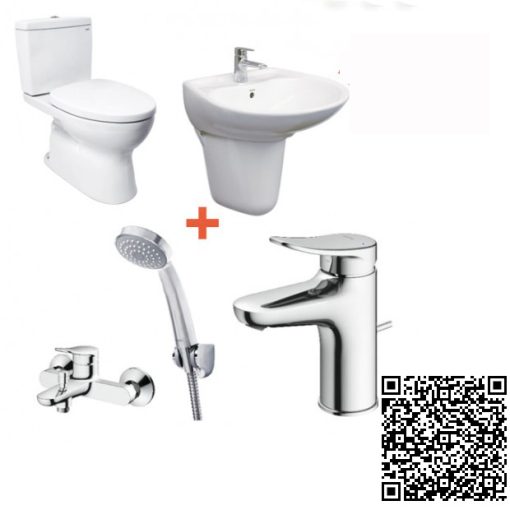 Combo Thiết bị vệ sinh TOTO CS320DRT3-LHT300CR-TLS04301V-TBS04302V-DGH104ZR