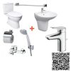 Combo Thiết bị vệ sinh TOTO CS320DRT3-LHT300CR-TLS04301V-TBS04302V-DGH104ZR-YH408RV-YT408S6RV