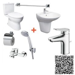Combo Thiết bị vệ sinh TOTO CS320DRT3-LHT300CR-TLS04301V-TBS04302V-DGH104ZR-YH408RV-YT408S6RV