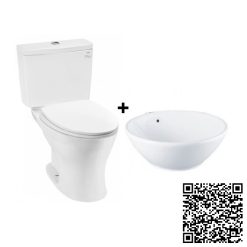 Combo Thiết bị vệ sinh TOTO CS735DT10-Lavabo LT523S