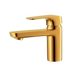 Vòi chậu lavabo nóng lạnh màu vàng COTTO CT2123A#GR