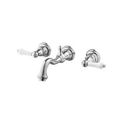 Vòi chậu lavabo nóng lạnh 3  lỗ gắn tường COTTO CT2222C42