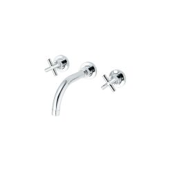 Vòi chậu lavabo nóng lạnh 3 lỗ gắn tường COTTO CT237C16