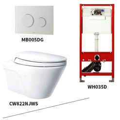 Bộ bồn cầu treo tường Toto CW822NJWS/WH035D/MB005DG