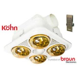 Đèn sưởi nhà tắm Braun Kohn BU04GR