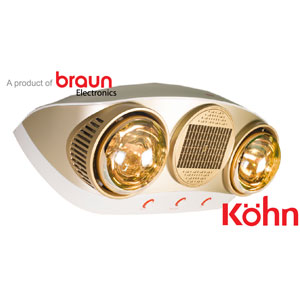 Đèn sưởi nhà tắm Braun Kohn KU02PG