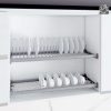 Giá bát đĩa cố định 2 tầng oval KIT PLUS DMAS70