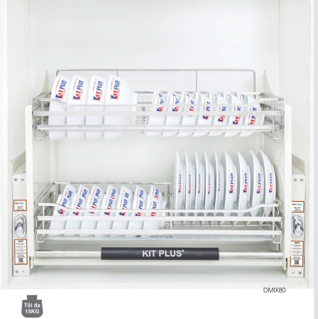 Giá bát đĩa nâng hạ Mix đặc biệt KIT PLUS DMIX90