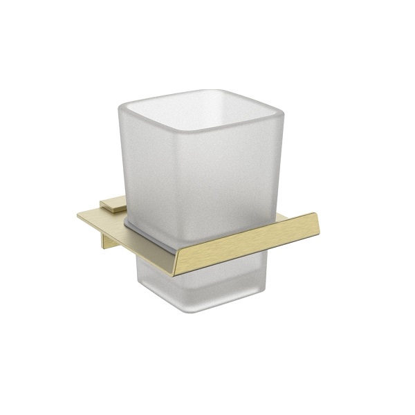 Kệ cốc đánh răng màu vàng chải EcoBath EC211-10BG