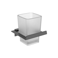 Kệ cốc đánh răng màu đen mờ EcoBath EC211-10MB