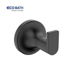 Móc áo đơn màu đen mờ EcoBath EC218-04MB