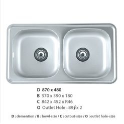 Chậu rửa bát Ecofa ESD 870