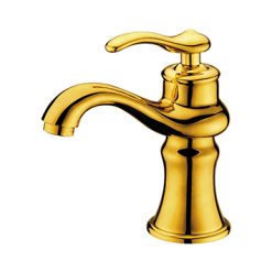 Vòi chậu lavabo nóng lạnh màu vàng Elimen G1117607