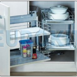 Góc liên hoàn inox ray giảm chấn Eurokit GK015C