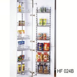 Tủ kho 6 tầng cảnh mở inox đan ô vuông Eurokit HF 024B