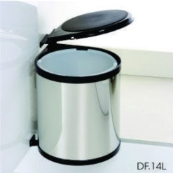 Thùng rác inox tròn gắn cánh Eurokit DF.14L