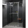Vách kính tắm màu chrome Fendi FDP-1X3