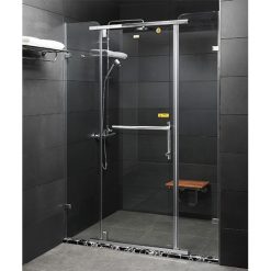 Vách kính tắm màu chrome Fendi FDP-1X3