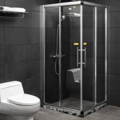 Vách kính theo yêu cầu màu bạc Fendi FKG-1X4