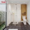 Vách kính nhà tắm màu vàng Fendi FMG-3X3G