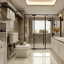 Vách kính nhà tắm màu đen Fendi FMP-1X3B