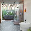 Vách kính nhà tắm màu đen Fendi FMU-1X4B