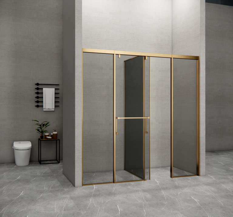 Vách kính nhà tắm Flight FLS-T4 Gold