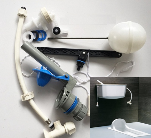 Bộ xả cho két treo xổm Caesar FP-807A