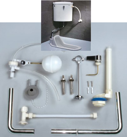 Bộ xả cho két treo xổm Caesar FP-813A