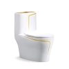 Bồn cầu màu trắng liền khối két liền GDKES SA-285 GL