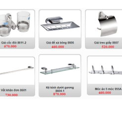 Bộ phụ kiện phòng tắm cao cấp Geler 860 Seris