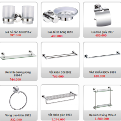 Bộ phụ kiện phòng tắm cao cấp Geler 890 Seris