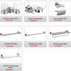 Bộ phụ kiện phòng tắm cao cấp Geler 990 Seris