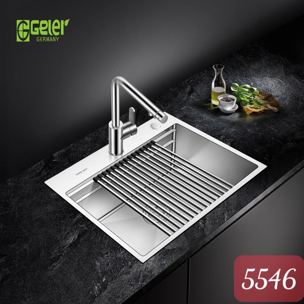 Chậu rửa bát 1 hố Geler GL Eco 5546