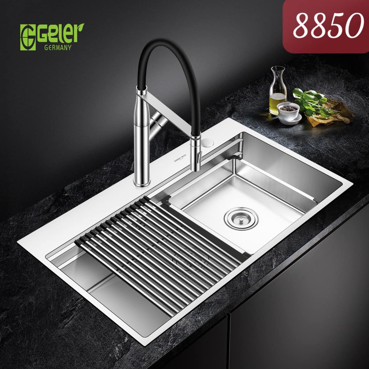 Chậu rửa bát 1 hố Geler GL Eco 8850