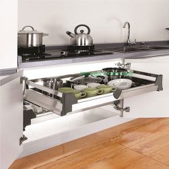 Kệ đựng xoong nồi Inox hộp âm tủ Grob GH-60A