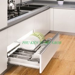 Kệ đựng bát đĩa inox hộp gắn cánh Grob GH-61