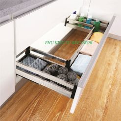 Kệ đa năng chữ U inox hộp âm tủ gắn cánh Grob GH-S80