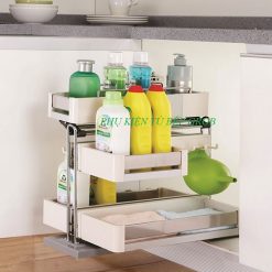 Kệ đựng chai lọ dạng hộp ray âm Grob GHA-40