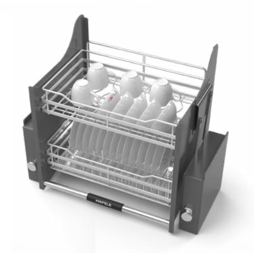 Giá đựng bát đĩa nâng hạ di động tủ trên Hafele 504.76.019