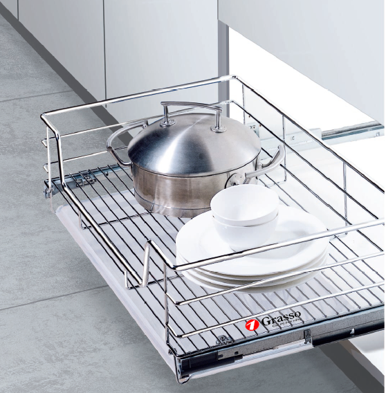 Giá đựng bát địa nan tròn tủ dưới Grasso GB900LUX