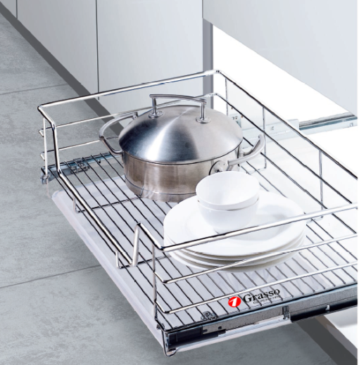 Giá đựng bát địa nan tròn tủ dưới Grasso GB700