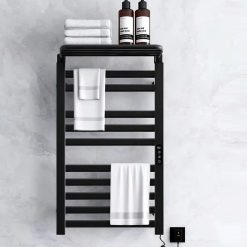 Giàn sấy khăn tắm khăn mặt màu đen kết nối APP điện thoại thông minh Miken R396B-Wifi