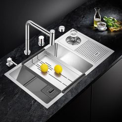 Chậu rửa bát kèm máy rửa cốc Geler GL-7643